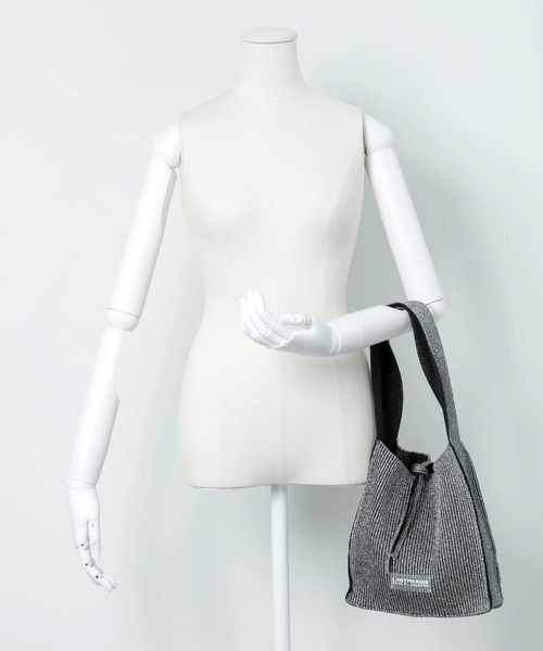 LASTFRAME（ラストフレーム）の「KYOTO METALLIC REVERSIBLE TASUKI TOTE SMALL（トートバッグ・レディース・ブラック/グレー・FREE）」の6枚目の写真
