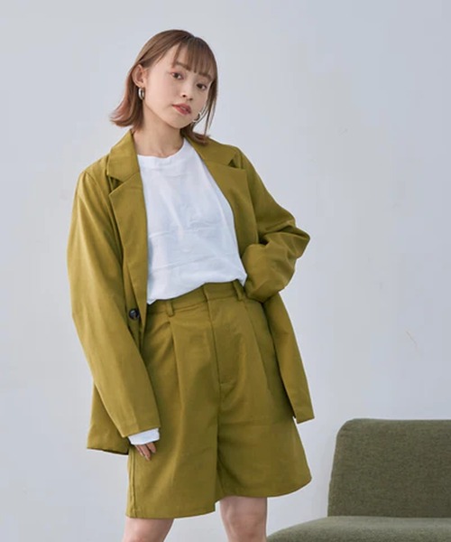 merrylatte（メリーラテ）の「エステルカラーハーフパンツ【IROHANI】（その他パンツ・レディース・グリーン/ベージュ・FREE）」の16枚目の写真