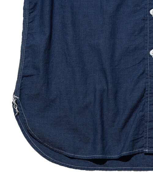 BEAMS PLUS(ビームスプラス)の「WORK Plain Indigo Chambray(シャツ/ブラウス・メンズ・インディゴブルー・LARGE/SMALL/X-LARGE/MEDIUM)」の3枚目の写真