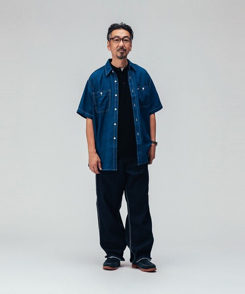 BEAMS PLUS(ビームスプラス)の「WORK Plain Indigo Chambray(シャツ/ブラウス・メンズ・インディゴブルー・LARGE/SMALL/X-LARGE/MEDIUM)」の14枚目の写真