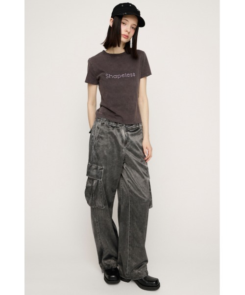 SLY（スライ）の「WASHED STONE LOGO T/SH ウォッシュドストーンロゴTシャツ 春服 夏服（Tシャツ/カットソー・レディース・ライトピンク/ライトブラック/カーキ/ライトブルー・FREE）」の10枚目の写真