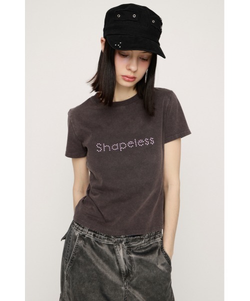 SLY（スライ）の「WASHED STONE LOGO T/SH ウォッシュドストーンロゴTシャツ 春服 夏服（Tシャツ/カットソー・レディース・ライトピンク/ライトブラック/カーキ/ライトブルー・FREE）」の11枚目の写真
