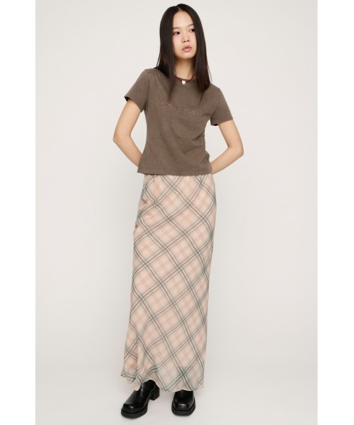 SLY（スライ）の「WASHED STONE LOGO T/SH ウォッシュドストーンロゴTシャツ 春服 夏服（Tシャツ/カットソー・レディース・ライトピンク/ライトブラック/カーキ/ライトブルー・FREE）」の16枚目の写真