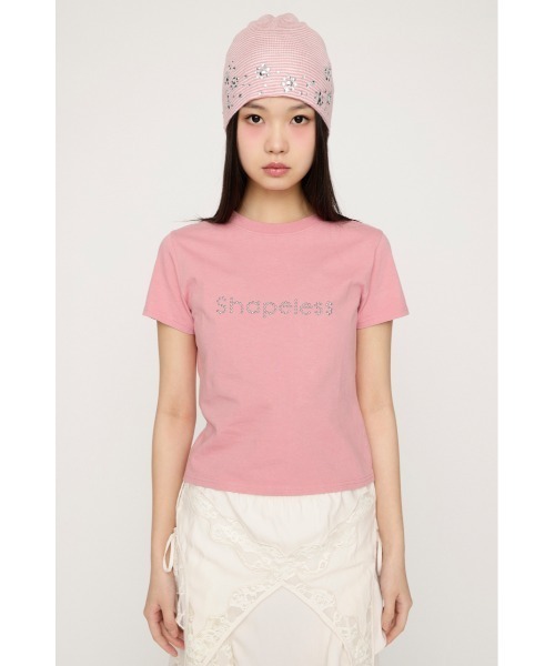 SLY（スライ）の「WASHED STONE LOGO T/SH ウォッシュドストーンロゴTシャツ 春服 夏服（Tシャツ/カットソー・レディース・ライトピンク/ライトブラック/カーキ/ライトブルー・FREE）」の7枚目の写真