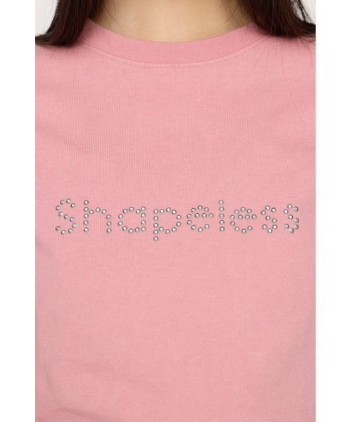 SLY（スライ）の「WASHED STONE LOGO T/SH ウォッシュドストーンロゴTシャツ 春服 夏服（Tシャツ/カットソー・レディース・ライトピンク/ライトブラック/カーキ/ライトブルー・FREE）」の8枚目の写真