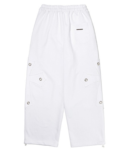 FANCY CLUB(ファンシークラブ)の「A'GEM/9 × .kom『FANCY CLUB/ファンシークラブ』BIG CROSS EYELET SWEATPANTS/ビッグクロス アイレットスウェットパンツ(スウェットパンツ・レディース・ホワイト/ブラック・FREE)」の19枚目の写真