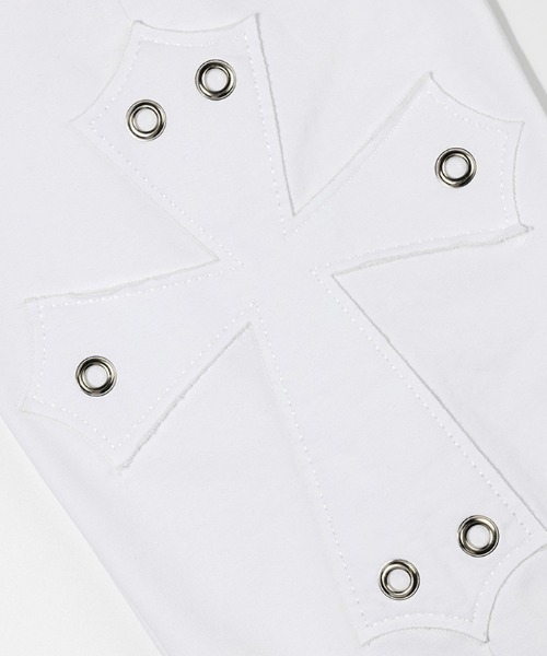 FANCY CLUB(ファンシークラブ)の「A'GEM/9 × .kom『FANCY CLUB/ファンシークラブ』BIG CROSS EYELET SWEATPANTS/ビッグクロス アイレットスウェットパンツ(スウェットパンツ・レディース・ホワイト/ブラック・FREE)」の20枚目の写真