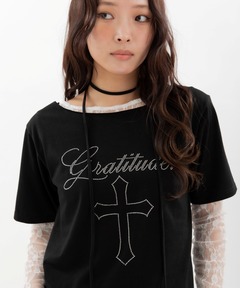 バロックDRビジューコンパクトTシャツ（Tシャツ/カットソー）｜Darich
