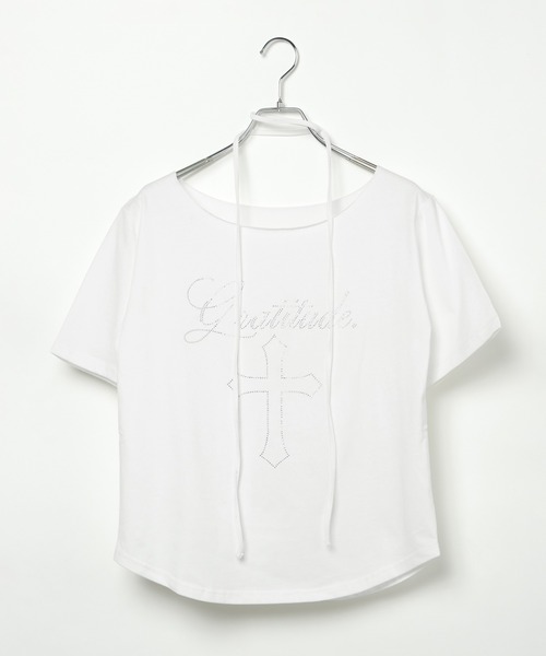 3.3 Field Trip (3.3フィールドトリップ)の「3.3 Field Trip/ストーンクロスロゴストール付きTシャツ(Tシャツ/カットソー・レディース・ブラック/グレー/ホワイト・FREE)」の18枚目の写真