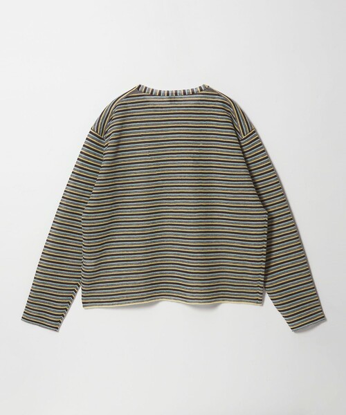 6(ロク)の「<6(ROKU)>ポリエステル麻 ボーダー ニット(ニット/セーター・レディース・グレー系/ホワイト・FREE)」の12枚目の写真