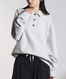 HALF BUTTON PULLOVER