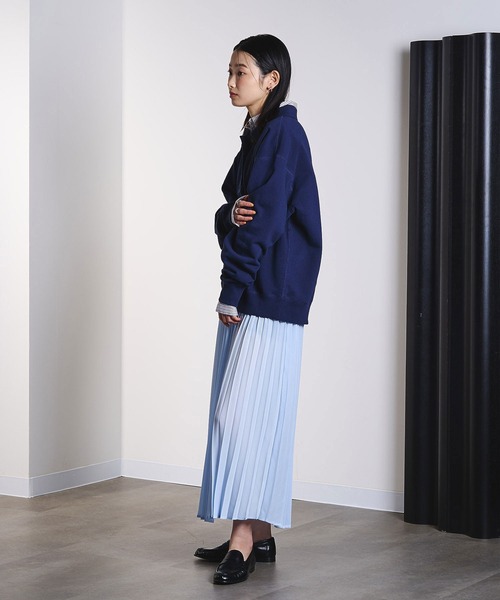ROSE BUD(ローズバッド)の「HALF BUTTON PULLOVER(スウェット・レディース・ネイビー/ライトピンク/グレー・ONE SIZE)」の16枚目の写真