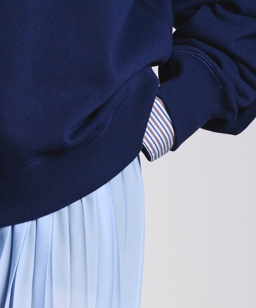 ROSE BUD(ローズバッド)の「HALF BUTTON PULLOVER(スウェット・レディース・ネイビー/ライトピンク/グレー・ONE SIZE)」の18枚目の写真