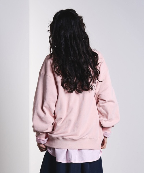 ROSE BUD(ローズバッド)の「HALF BUTTON PULLOVER(スウェット・レディース・ネイビー/ライトピンク/グレー・ONE SIZE)」の21枚目の写真