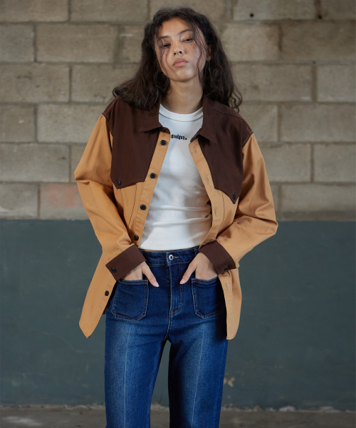 MAGOODGAN(メックウッドガン)の「チェラ7423 レギュラー ブーツカット スリムフィット ダークインディゴ デニムパンツ(デニムパンツ・レディース・その他・30/25/26/28)」の5枚目の写真