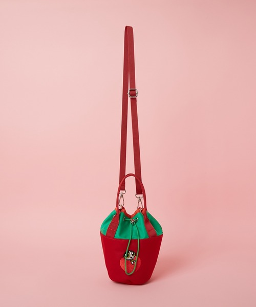 PR01.（ピーアールワン）の「【The Powerpuff Girls / パワーパフ ガールズ】 2WAY ポーチ（ショルダーバッグ・レディース・グリーン/ピンク/ブルー・FREE）」の2枚目の写真