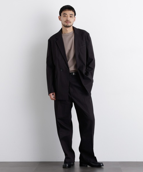 NANO universe(ナノユニバース)の「「FRENCH LINEN」 リネンコットンストレートパンツ(セットアップ可)(その他パンツ・メンズ・ブラック/ベージュ系その他・S/M/L)」の12枚目の写真