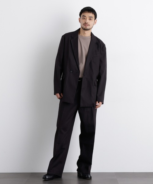 NANO universe(ナノユニバース)の「「FRENCH LINEN」 リネンコットンストレートパンツ(セットアップ可)(その他パンツ・メンズ・ブラック/ベージュ系その他・S/M/L)」の11枚目の写真