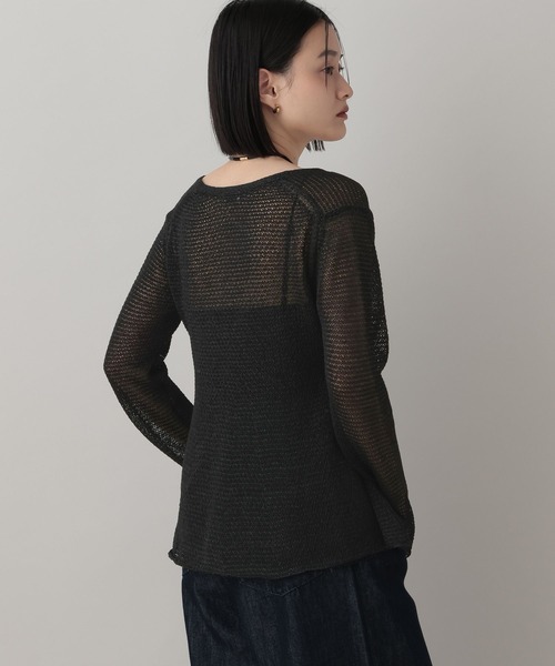 A part by（アパートバイ）の「ペプラムニットカーディガン（カーディガン/ボレロ・レディース・グレー系その他4/オフホワイト/ブラック・FREE）」の17枚目の写真