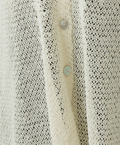 A part by（アパートバイ）の「ペプラムニットカーディガン（カーディガン/ボレロ・レディース・グレー系その他4/オフホワイト/ブラック・FREE）」の11枚目の写真