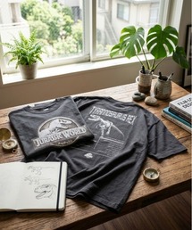 【JURASSKPARK/ジュラシックパーク】ＵＳＤ加工プリント半袖Ｔシャツ/Movie Tee/ユニセックス