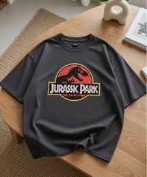 【JURASSKPARK/ジュラシックパーク】USD加工プリント半袖Tシャツ/Movie Tee/ユニセックス