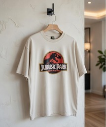 【JURASSKPARK/ジュラシックパーク】USD加工プリント半袖Tシャツ/Movie Tee/ユニセックス