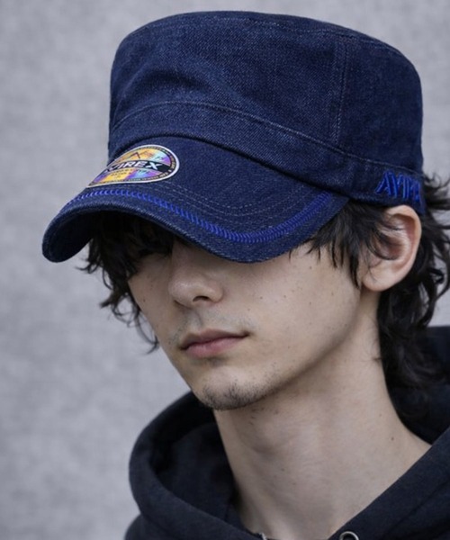 AVIREX(アヴィレックス)の「AVIREX別注 BIG SIZE ワークキャップ(キャップ・メンズ・ブラック系その他2/ベージュ/ネイビー/その他1/インディゴブルー/その他/カーキ/ブラック/グレー/ブラック系その他・X-LARGE)」の8枚目の写真