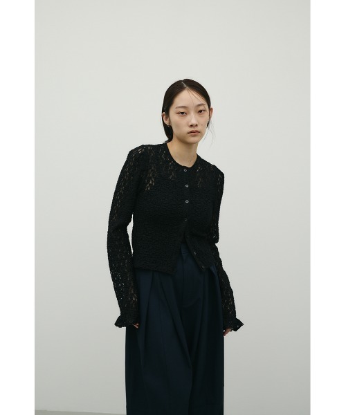 STYLEMIXER（スタイルミキサー）の「タックショルダーレースカーデ（カーディガン/ボレロ・レディース・アイボリー/ブラック/ベージュ・FREE）」の22枚目の写真