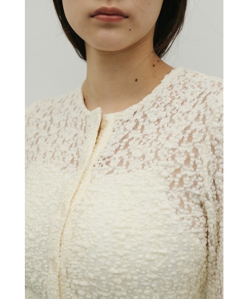 STYLEMIXER（スタイルミキサー）の「タックショルダーレースカーデ（カーディガン/ボレロ・レディース・アイボリー/ブラック/ベージュ・FREE）」の16枚目の写真