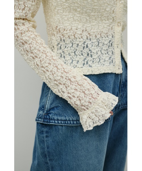 STYLEMIXER（スタイルミキサー）の「タックショルダーレースカーデ（カーディガン/ボレロ・レディース・アイボリー/ブラック/ベージュ・FREE）」の18枚目の写真