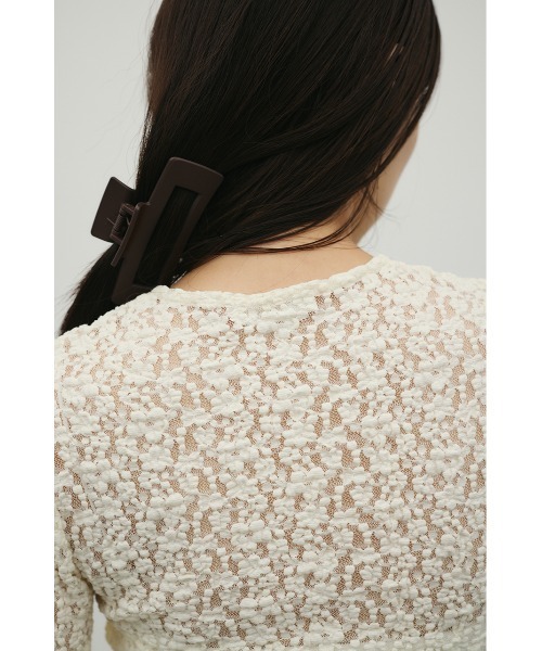 STYLEMIXER（スタイルミキサー）の「タックショルダーレースカーデ（カーディガン/ボレロ・レディース・アイボリー/ブラック/ベージュ・FREE）」の20枚目の写真