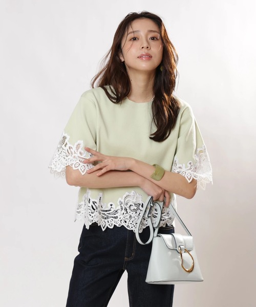 新品✨JUSGLITTY✨ノースリクルーニット✨これからの季節に便利な一枚 JUSGLITTY（ジャスグリッティー） │【公式通販】Arpege story