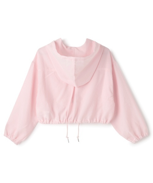 PINK-latte（ピンクラテ）の「【UV・接触冷感】ショート丈ブルゾン（ブルゾン・キッズ・オフホワイト/サックスブルー/ブラック/ライトピンク・140cm/120cm/160cm/150cm/130cm）」の5枚目の写真