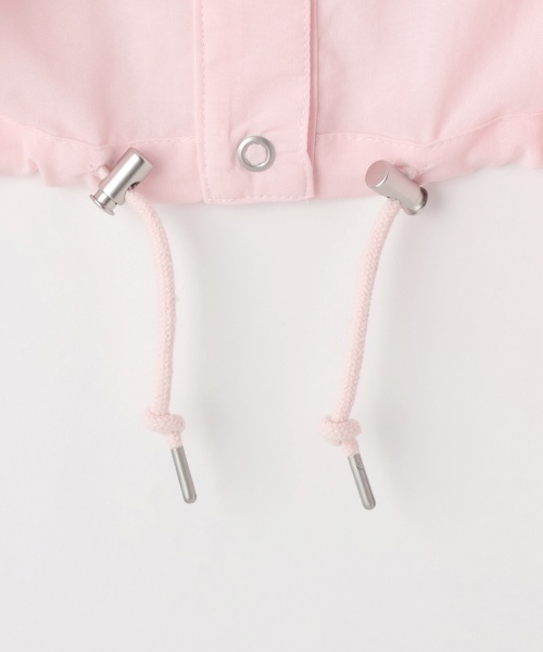 PINK-latte（ピンクラテ）の「【UV・接触冷感】ショート丈ブルゾン（ブルゾン・キッズ・オフホワイト/サックスブルー/ブラック/ライトピンク・140cm/120cm/160cm/150cm/130cm）」の11枚目の写真