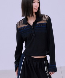 THINGS THAT MATTER（シングス ザット マター）の「TORCHON LACE SWITCHING WAFFLE POLO   トーション レース スイッチング ワッフル ポロ（ポロシャツ）」
