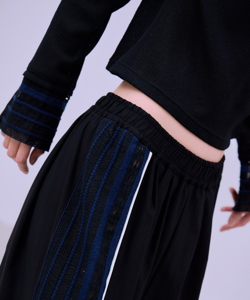 THINGS THAT MATTER（シングス ザット マター）の「TORCHON LACE SWITCHING WAFFLE POLO / トーション レース スイッチング ワッフル ポロ（ポロシャツ・レディース・アイボリー/ブラック/ボルドー・FREE）」の18枚目の写真