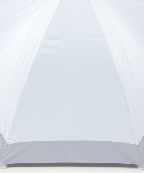 BAYFLOW(ベイフロー)の「【CHARIS】SUNRAINバイカラー晴雨兼用傘58cm/遮光率100%/紫外線遮蔽率100%/UP50+/遮熱効果/超撥水加工(長傘・レディース・ライトグリーン/ホワイト/ピンク・0)」の7枚目の写真