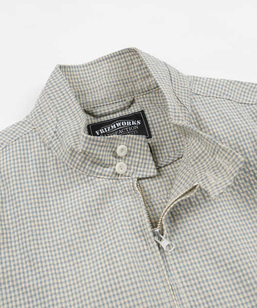 FRIZMWORKS(フリズムワークス)の「CHECK BUDDY HARRINGTON JACKET _ SKY BLUE(ブルゾン・メンズ・その他・SMALL/MEDIUM/LARGE/X-LARGE)」の4枚目の写真