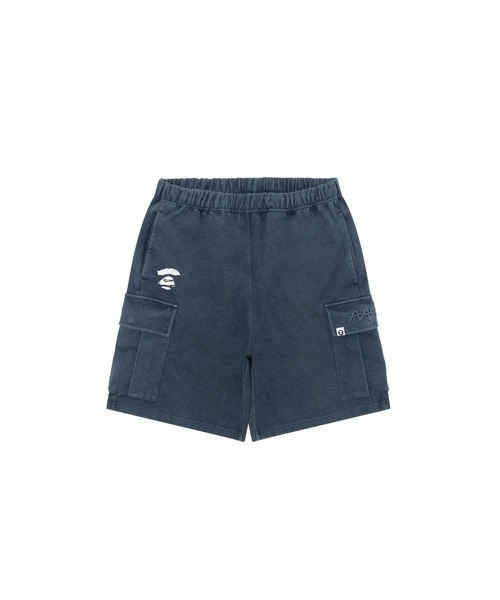 AAPE BY A BATHING APE（エーエイプバイアベイシングエイプ）の「AAPE MAIN SWEAT CARGO SHORTS（スウェットパンツ・メンズ・ライトブラック/ネイビー・LARGE/SMALL/X-LARGE/MEDIUM）」の2枚目の写真