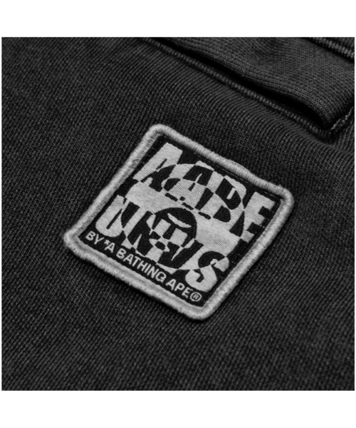 AAPE BY A BATHING APE（エーエイプバイアベイシングエイプ）の「AAPE MAIN SWEAT CARGO SHORTS（スウェットパンツ・メンズ・ライトブラック/ネイビー・LARGE/SMALL/X-LARGE/MEDIUM）」の5枚目の写真