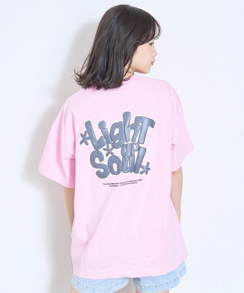 LOVETOXIC（ラブトキシック）の「【GOODPRICE】【LTXC/綿100%】バックロゴ半袖T（Tシャツ/カットソー・キッズ・ホワイト系その他/ピンク/ブラック/オフホワイト・L:160cm/S:140cm/M:150cm/130cm）」の4枚目の写真