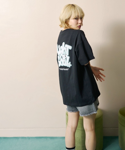 LOVETOXIC（ラブトキシック）の「【GOODPRICE】【LTXC/綿100%】バックロゴ半袖T（Tシャツ/カットソー・キッズ・ホワイト系その他/ピンク/ブラック/オフホワイト・L:160cm/S:140cm/M:150cm/130cm）」の5枚目の写真