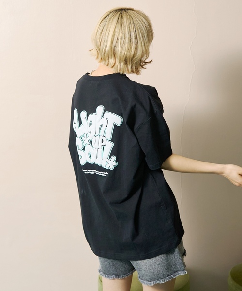 LOVETOXIC（ラブトキシック）の「【GOODPRICE】【LTXC/綿100%】バックロゴ半袖T（Tシャツ/カットソー・キッズ・ホワイト系その他/ピンク/ブラック/オフホワイト・L:160cm/S:140cm/M:150cm/130cm）」の6枚目の写真