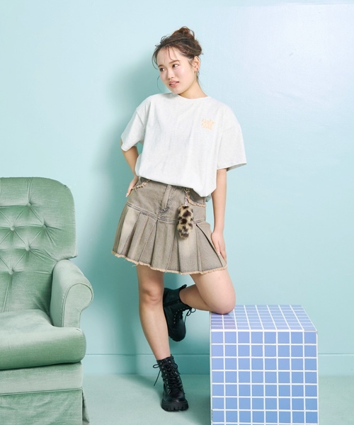 LOVETOXIC（ラブトキシック）の「【GOODPRICE】【LTXC/綿100%】バックロゴ半袖T（Tシャツ/カットソー・キッズ・ホワイト系その他/ピンク/ブラック/オフホワイト・L:160cm/S:140cm/M:150cm/130cm）」の11枚目の写真