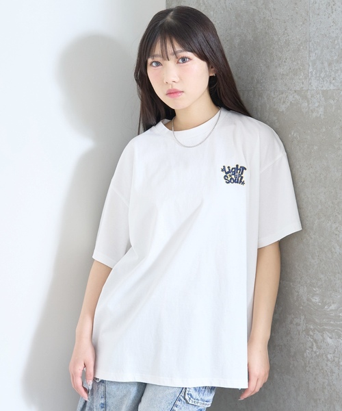 LOVETOXIC（ラブトキシック）の「【GOODPRICE】【LTXC/綿100%】バックロゴ半袖T（Tシャツ/カットソー・キッズ・ホワイト系その他/ピンク/ブラック/オフホワイト・L:160cm/S:140cm/M:150cm/130cm）」の12枚目の写真