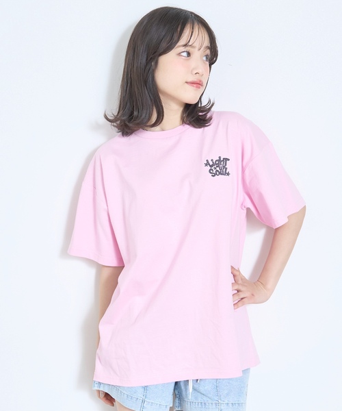 LOVETOXIC（ラブトキシック）の「【GOODPRICE】【LTXC/綿100%】バックロゴ半袖T（Tシャツ/カットソー・キッズ・ホワイト系その他/ピンク/ブラック/オフホワイト・L:160cm/S:140cm/M:150cm/130cm）」の13枚目の写真