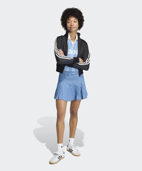 adidas(アディダス)の「ニット クロシェ ディテール ファイヤーバード トラックトップ / ジャージ / トラックジャケット / アディダスオリジナルス adidas Originals(ジャージ・レディース・ピンク/ブラック・X-LARGE/SMALL/MEDIUM/LARGE/XX-LARGE)」の12枚目の写真