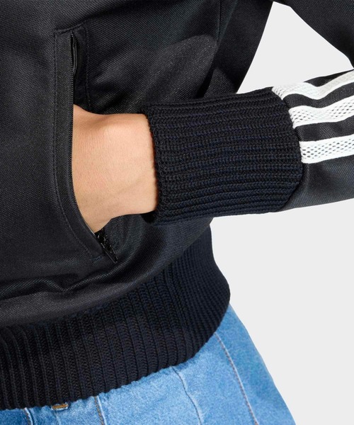 adidas(アディダス)の「ニット クロシェ ディテール ファイヤーバード トラックトップ / ジャージ / トラックジャケット / アディダスオリジナルス adidas Originals(ジャージ・レディース・ピンク/ブラック・X-LARGE/SMALL/MEDIUM/LARGE/XX-LARGE)」の11枚目の写真