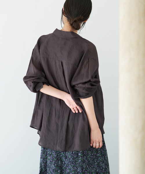 IENA(イエナ)の「《セットアップ対応》ラミーレギュラーカラーシャツ(シャツ/ブラウス・レディース・サックスブルー/ブラック系その他/レッド・FREE)」の17枚目の写真